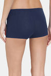 Zivame Girls Anti-Microbial Low Rise Full Coverage Boyshort Panty - Peagent Blue — thumbnail 2